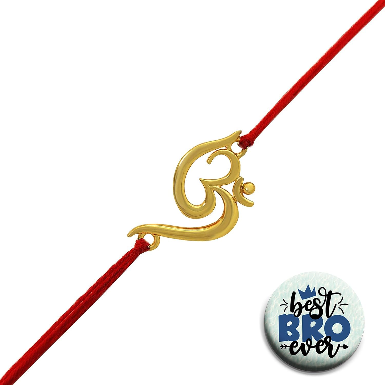 ascension Religious Golden OM Crystals Rakhi for Rakshabandhan thread Rakhi Moli Bracelet Stone Pearl Rakhi for Men For Brother bhaiya with Roli Tilak With Best Brother Fridge magnet (B0CDS5TTR1) Amazon Price History, Amazon Price Tracker