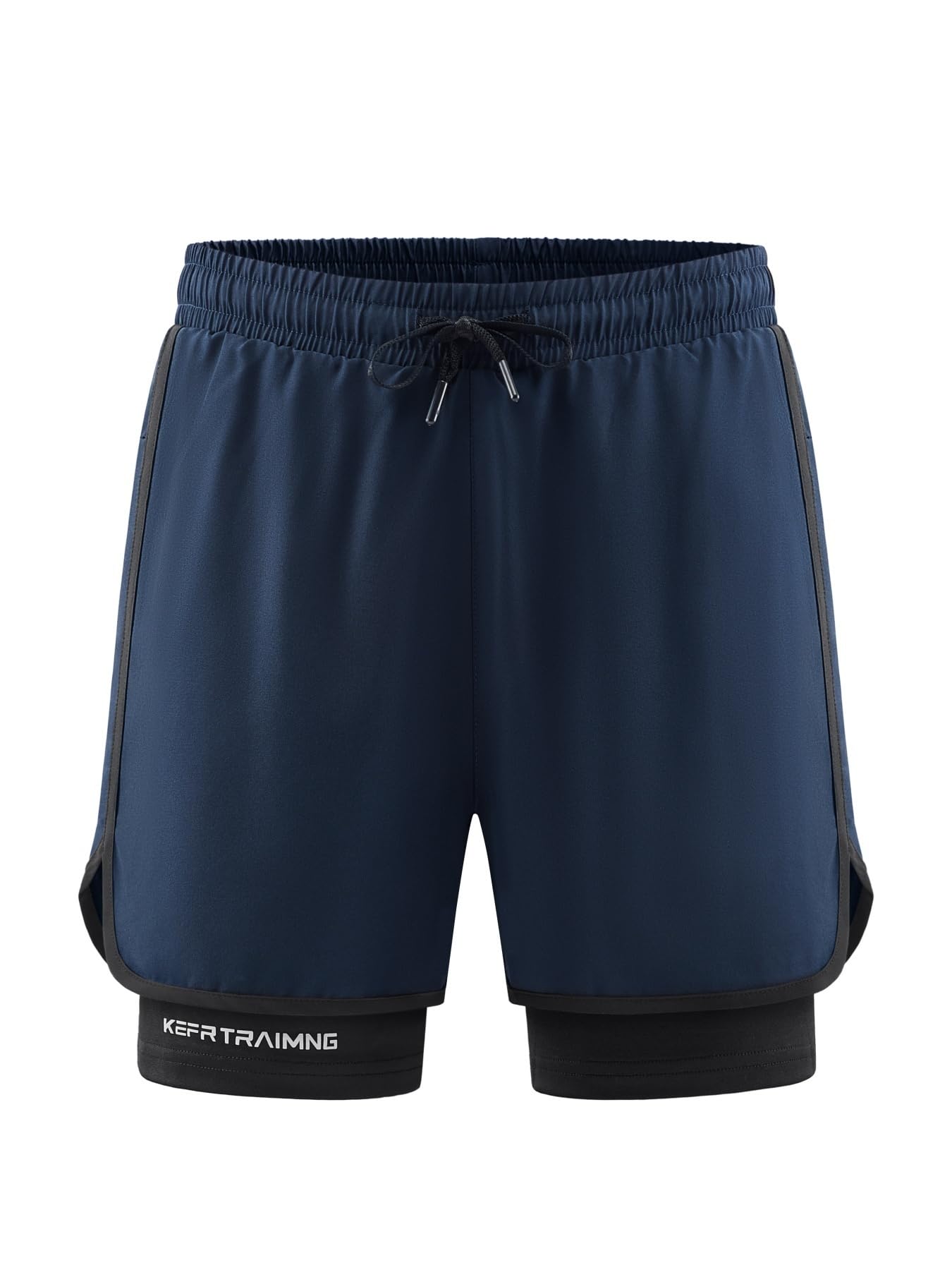 Pantalones cortos deportivos 2 en 1 para hombre, de secado rápido, ligeros, con bolsillos — view 2