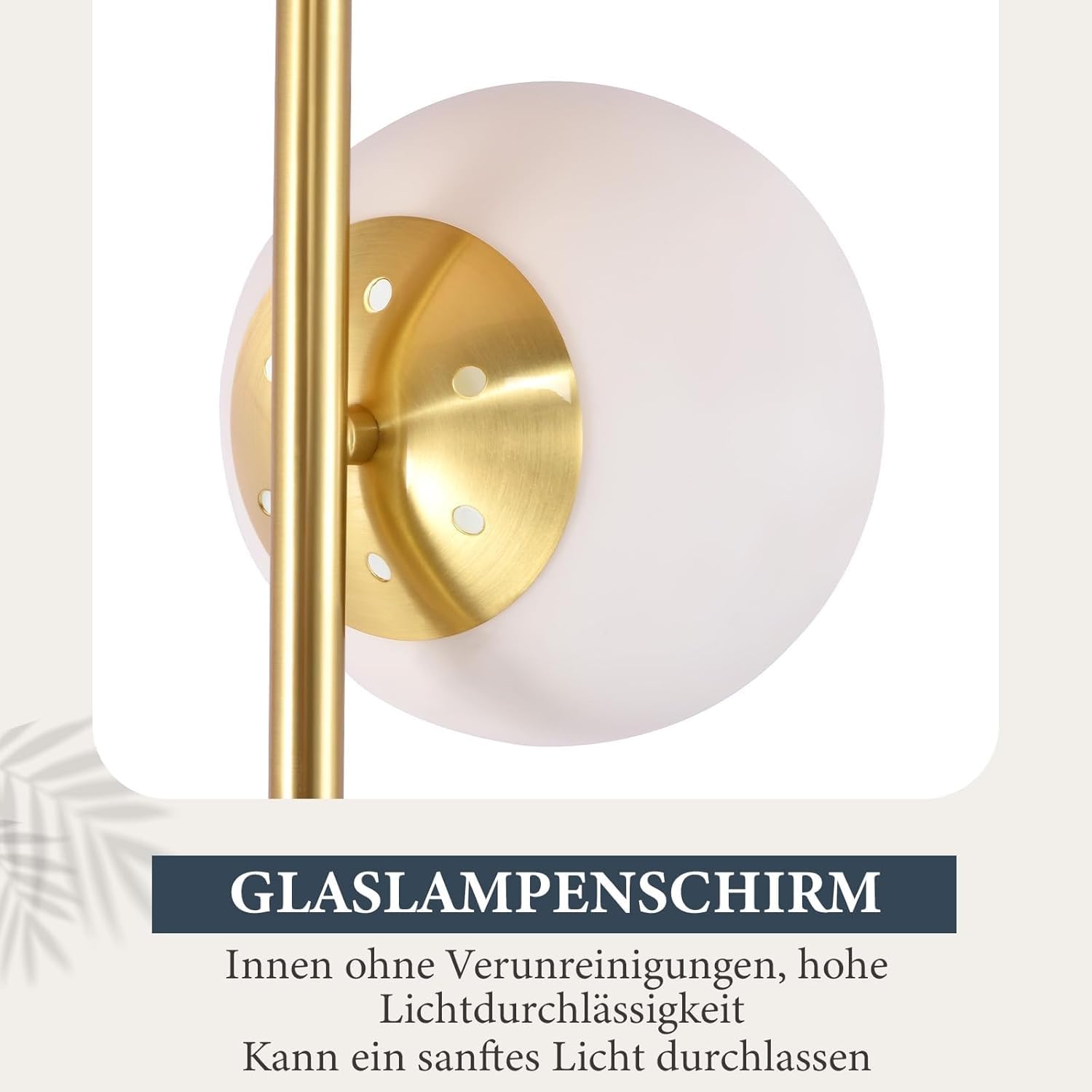 ZMH Lampada da terra moderna a stelo – 3 luci E27 design con interruttore a ped