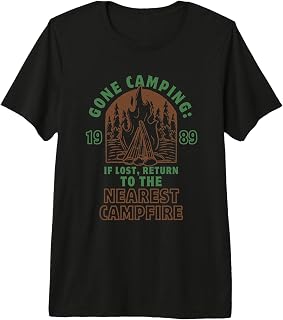 Gone Camping: If Lost, Return to the Nearest Campfire,Camp Premium Tri-blend T-Shirt