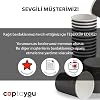 25 adet siyah çift duvarlı kahve bardağı 8 oz, küçük kağıt çay bardakları 250 ml, soğuk ve sıcak içecekler, Waffle Siyah