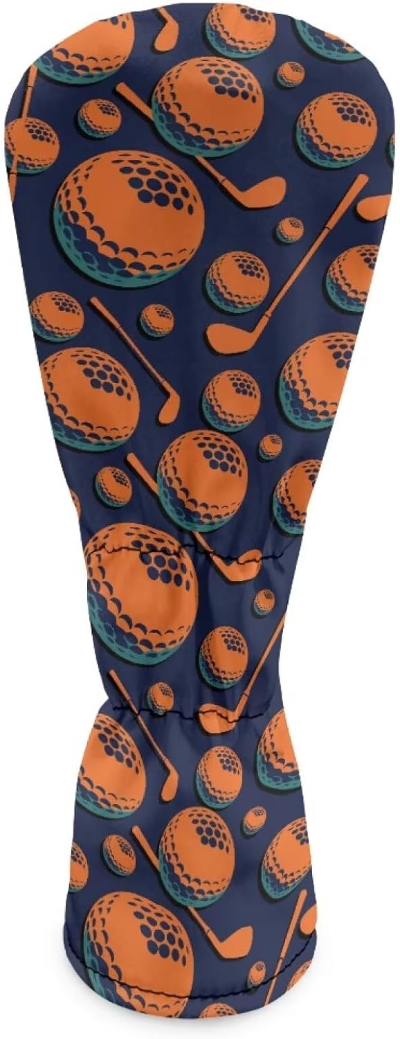 Rnyleeg Golf Head Cover with Elastic Waterproof Leather Golf Club Covers Soft Diver Headcover 3 5 Wood Cover for Women Men