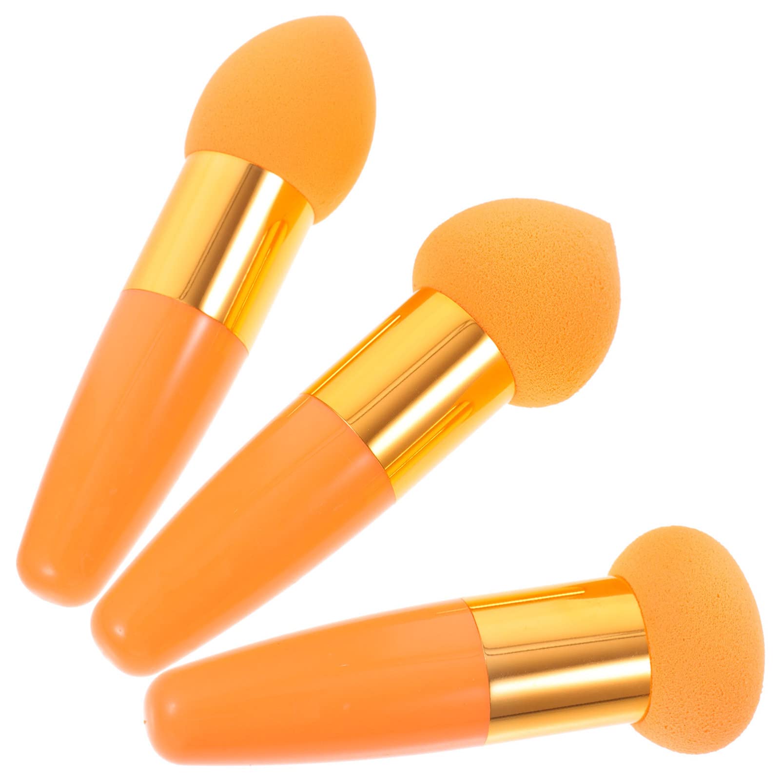 NULYLU 4sets Professional Makeup Tools Makeup Sponge Brush Cosmetic Sponge Brush Concealer Pen Multipurpose Accessories 3pcs*4