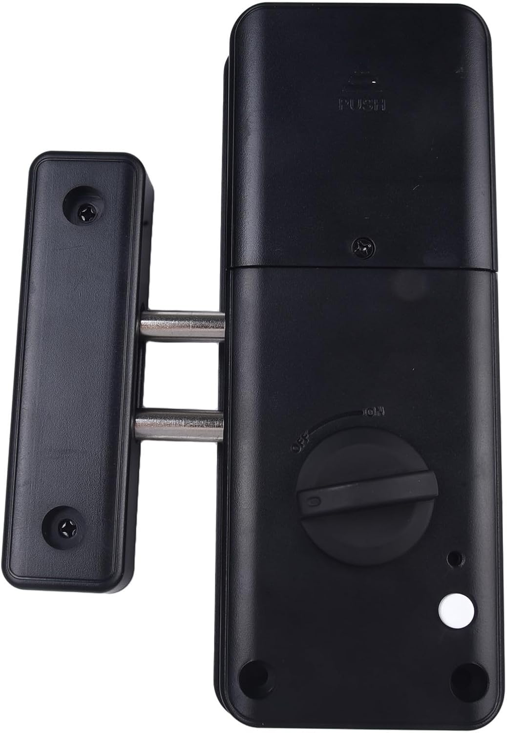 Invisible Electronic Door Lock with Card Access for Wood Doors,Black ABS Material,Indoor Security Lock for Home and Office Use