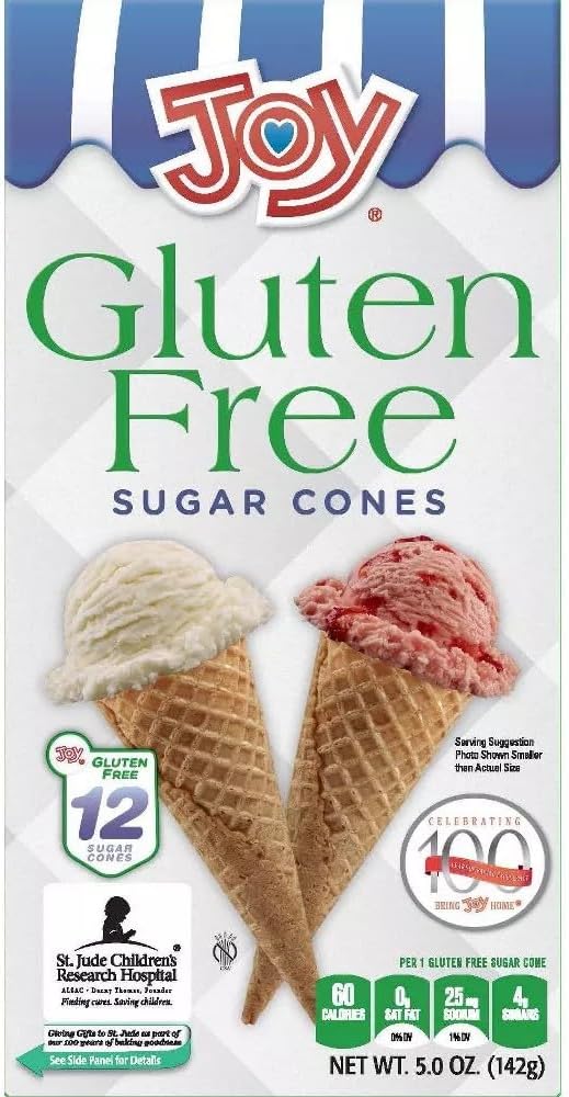 Gluten-Free Sugar Ice Cream Cones, 5 Ounce, 12 Count (1 Box)