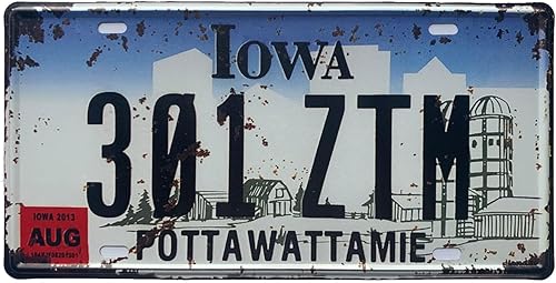 Miniatura 22 de Placa de matrícula de Wyoming de aluminio, placa decorativa de automóvil novedosa, placas de matrícula de 12"x6" para el frente del automóvil, placa