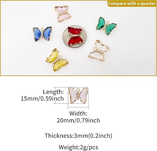 Miniatura 5 de Dijes de latón chapados en oro de circonita de cristal para hacer joyas, pulseras, collares, aretes, colgantes, suministros de manualidades,