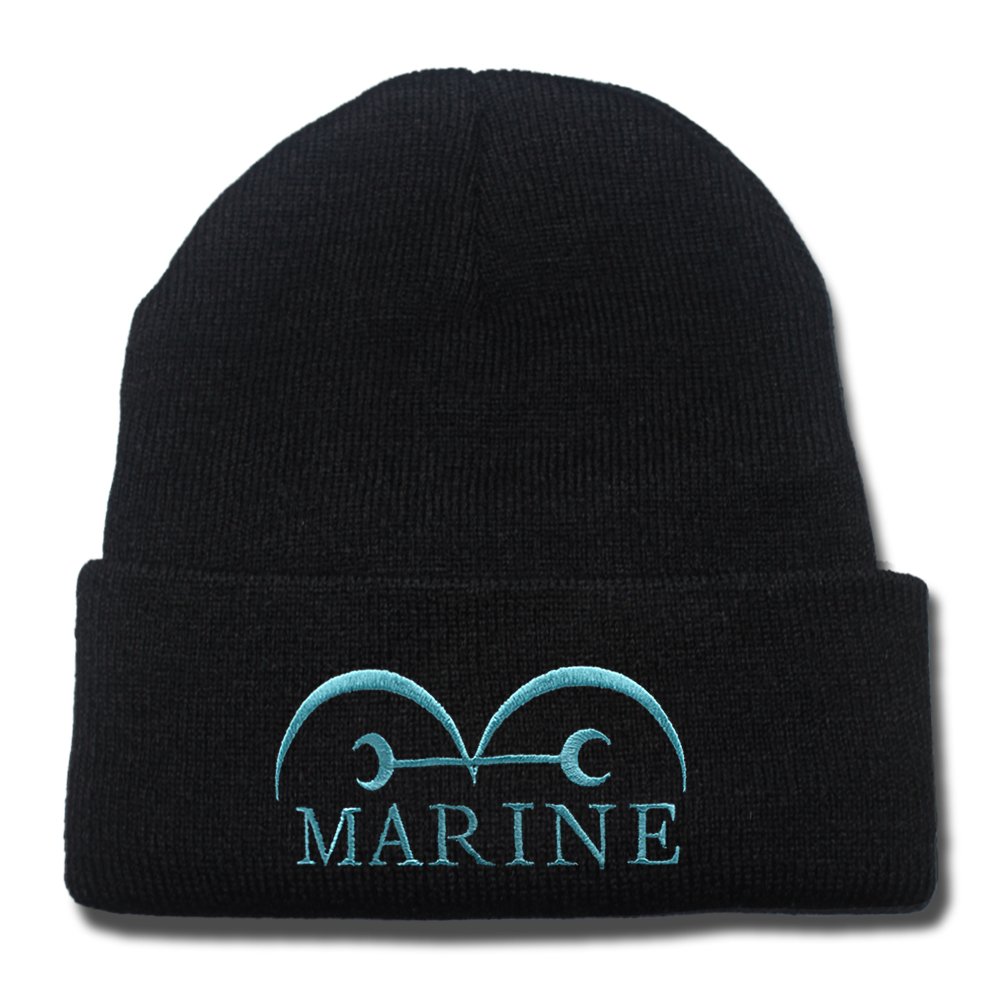 One Piece Marine Flag Anime Logo Beanie Fashion Unisex Embroidery Beanies Skullies Knitted Hats Skull Caps Buy Online In Egypt At Desertcart