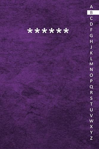 Quaderno delle Password: Libro alfabetico delle password - Prenota per i tuoi nomi utente e password Internet - Elenco alfabetico - Piccolo pratico formato A5 - 110 pagine