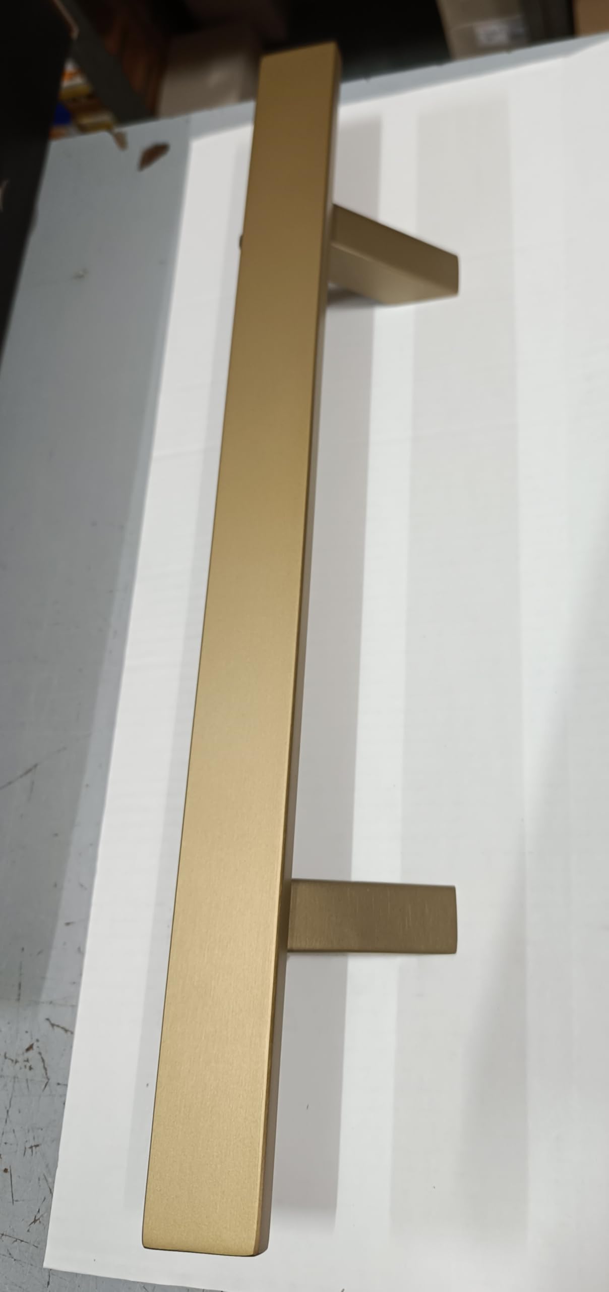 Generico Klamka OREGON Skośny model GOLD MATOWY - do drzwi wewnętrznych, drzwi przesuwnych, szklanych drzwi, drzwi sklepowych