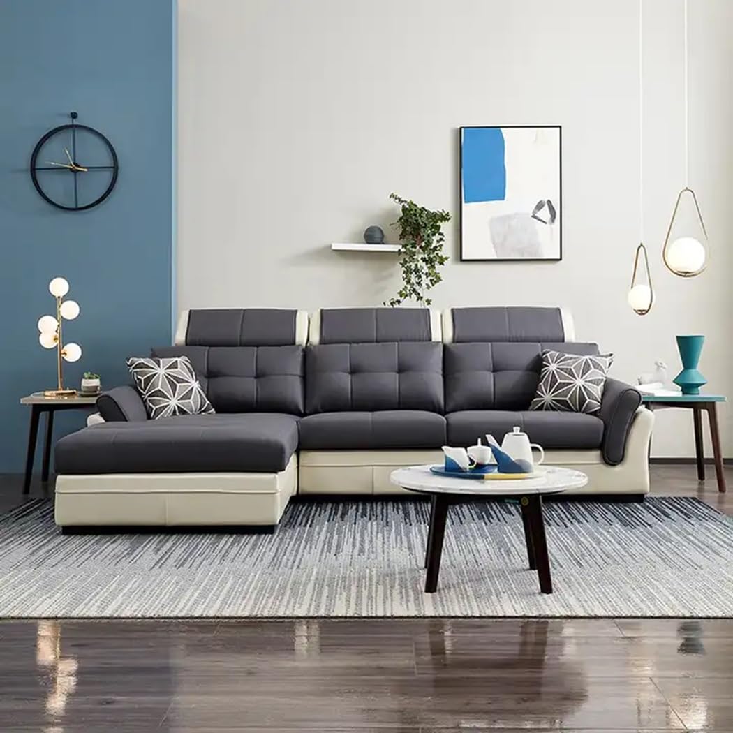 Modern Design Sofa Set Living Room Furniture Fabric Couch (Right, L Shape 2 Seater)