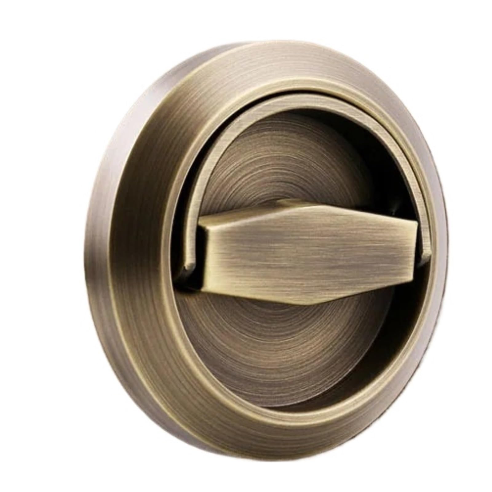 Round Recessed Door Lock Stainless Steel Recessed Invisible Door Handle