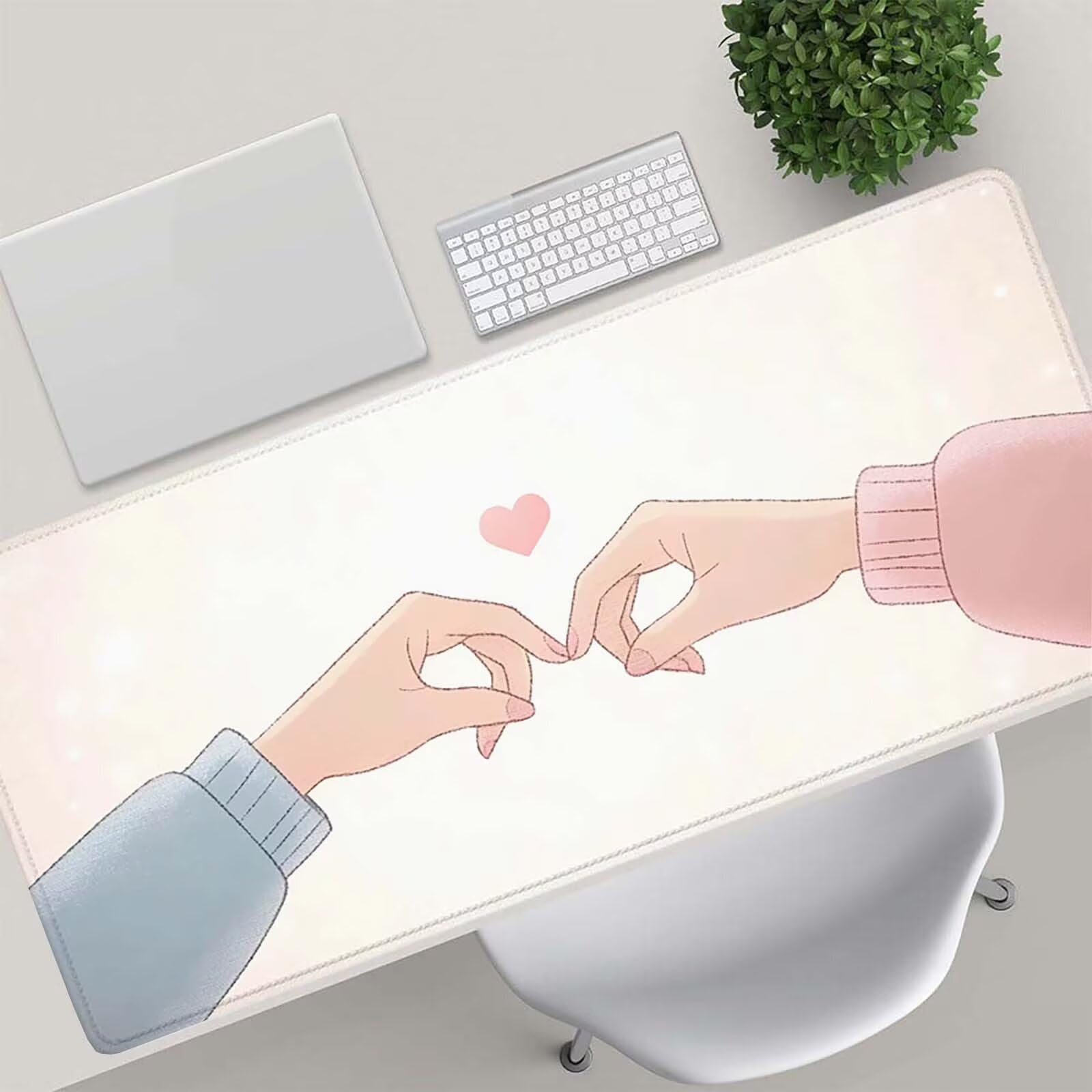 Tappetino Mouse Gaming, 1200x600mm Tappetino Mouse XXL Amore 0c0-2 | Mouse Pad Grande, Ottimizzato per i Sensori da Gioco, Migliora Precisione e Velocità, per Mac e PC, mano