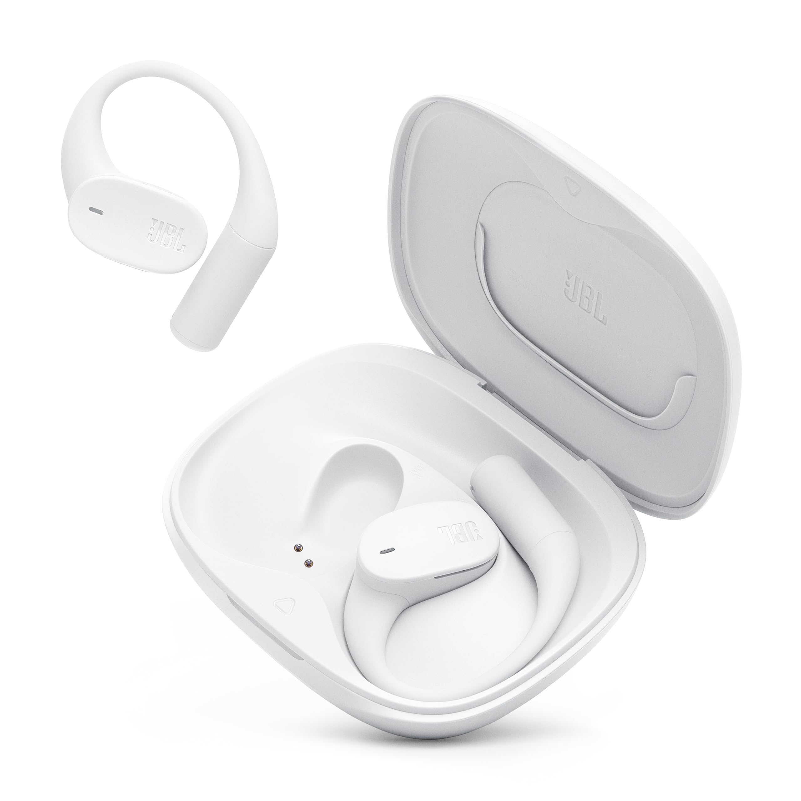 JBL Sense Lite Open Ear Earbuds, True Wireless, Ear Hook Fit - White
