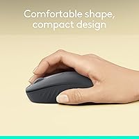 Vista 3 de Logitech M196 Ratón Inalámbrico Bluetooth, Ratón Compacto y Portátil para Laptops, Tabletas y Más, Batería de 12 Meses, Seguimiento Suave, Grafito