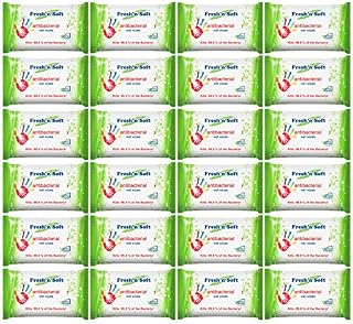 Multi-Purpose Antibacterial Disinfectant 60 Pack Multipack Wipes Total 1440 Wipes For Hard Surfaces Gym Equipment Keyboards Door Handles Effective Against Bacteria, White (24)