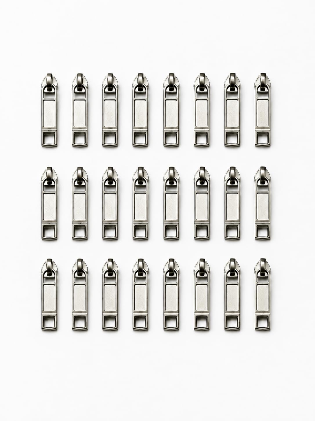 No. 8 Premium Smooth & Durable Long Bait Zipper Sliders for Bags Pack of 25 | Smooth Operation, Durable Build, Metal Finish, Sewing Accessory, Bulk Pack-image-6
