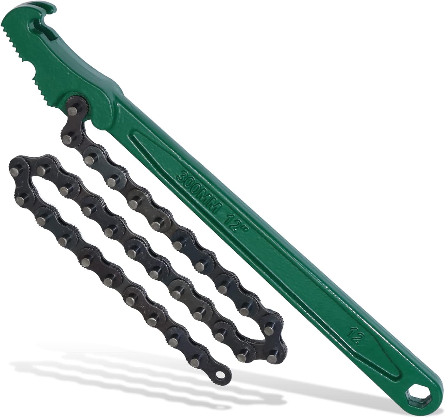 Harboan 12 Inches Heavy-Duty Ratcheting Chain Wrench, Adjustable Oil Filter Chain Wrench Pliers For Truck & Car, Pipe Wrench Chain Style Multi-Purpose Remover Tool