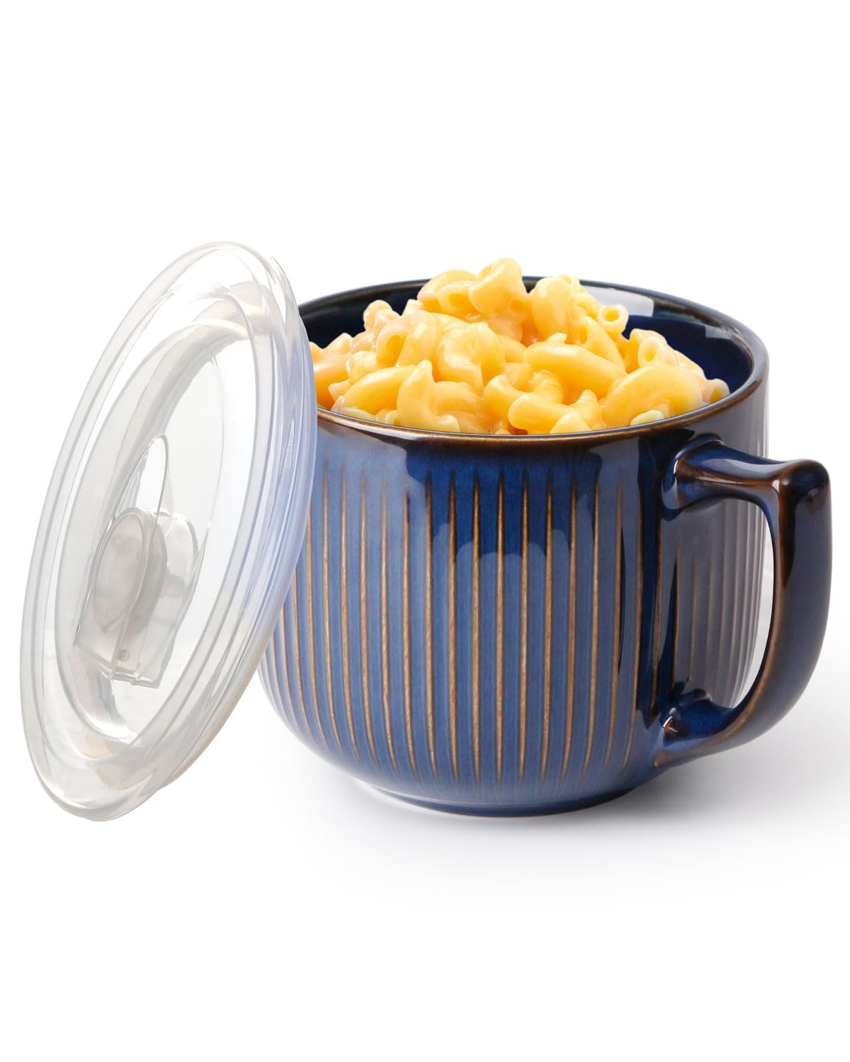 Set Di 4 Ciotole In Ceramica NUTRIUPS 20cm - Per Insalate, Zuppe E Noodles, 1.5L, Microonde E Lavastoviglie - Foto 9