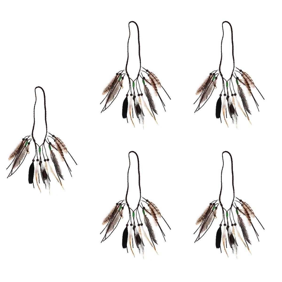 Healeved 5pezzi Cerchietto Per Accessorio Vintage Per Matrimonio Design Chic e Riutilizzabile Hippie