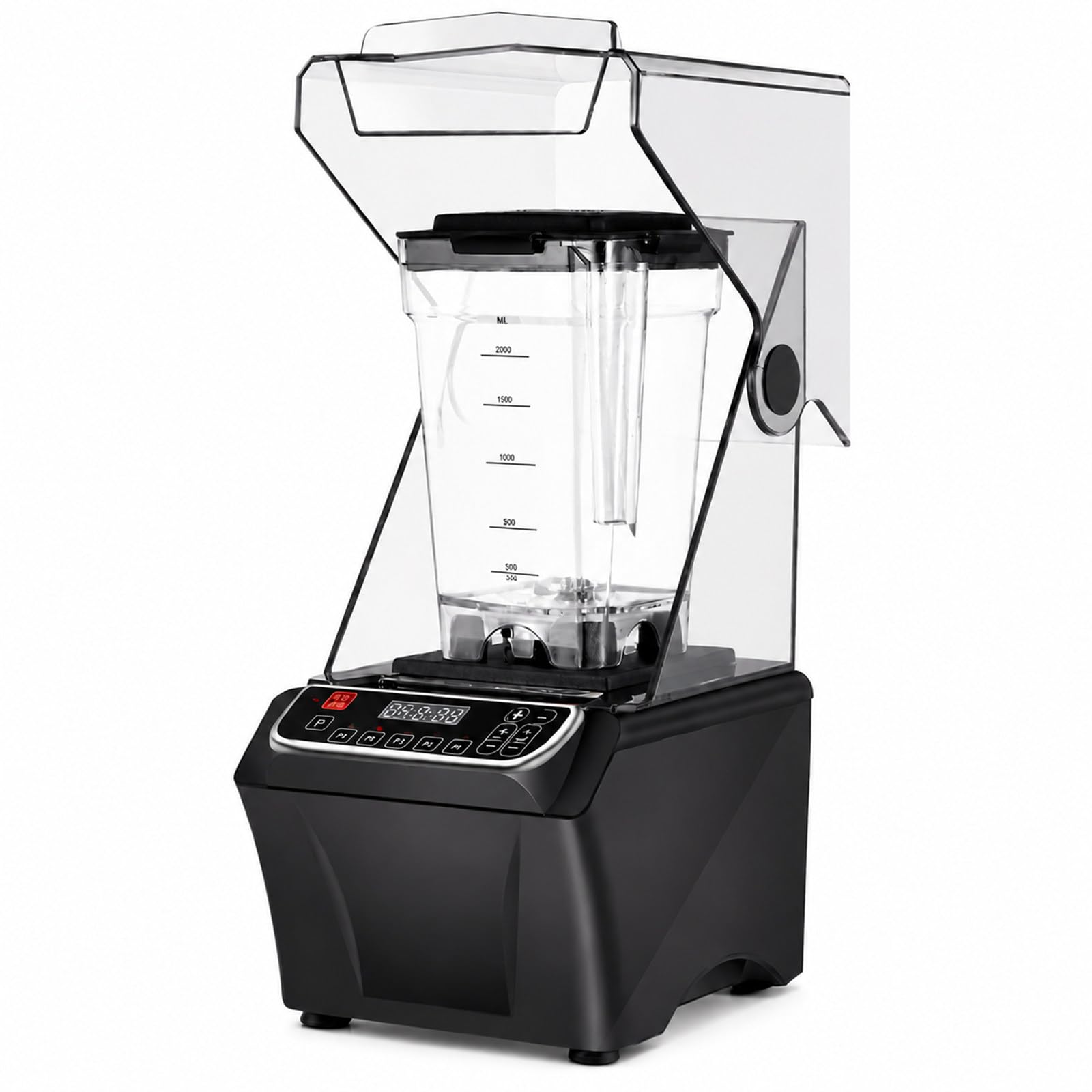 Blender pour Smoothie 2000 W, 2L, 38 000 TR/Min, Capot Anti-Bruit