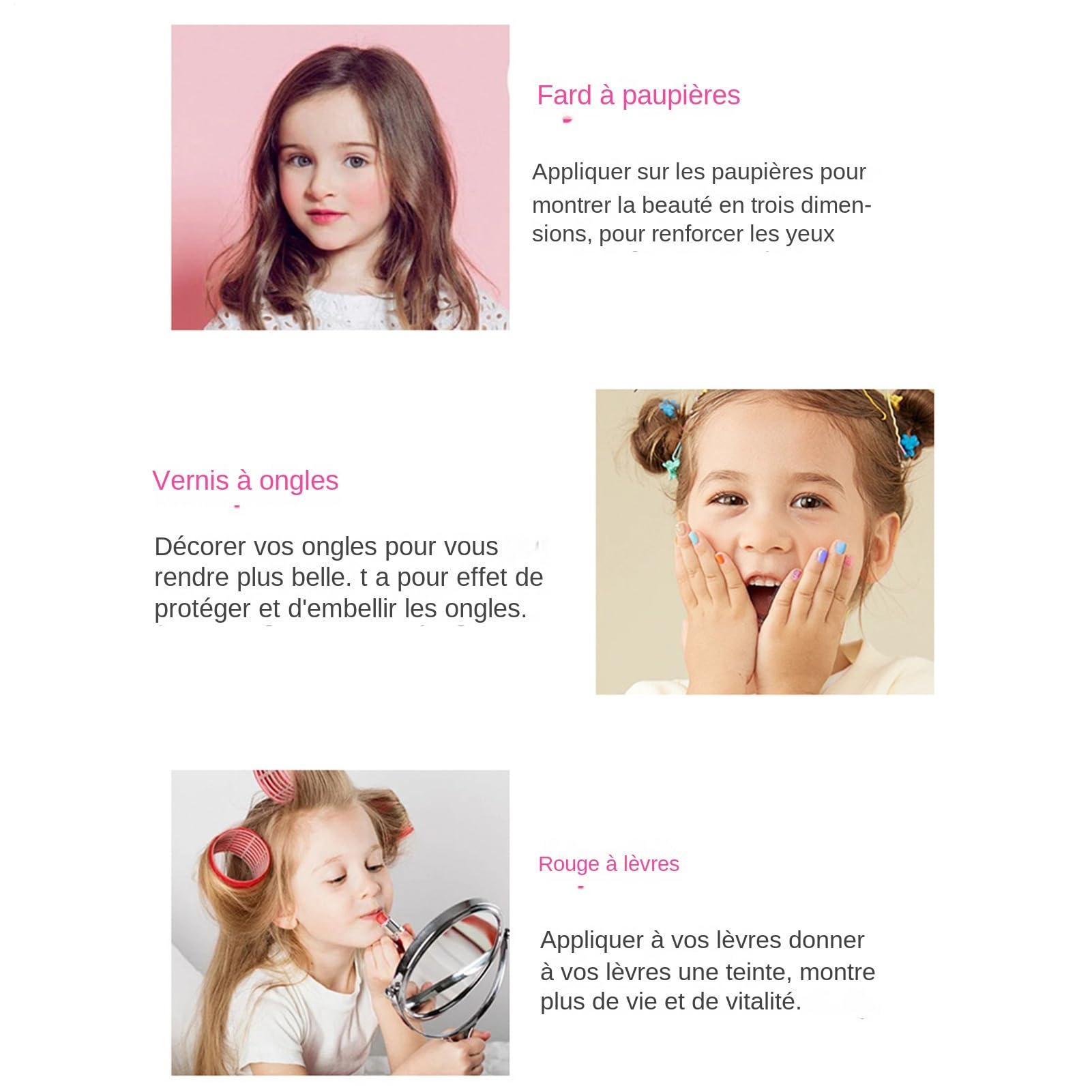 Kit Trucco Bambini Giocattolo Cosmetico Sicuro Per Principesse Reali | Trucco da Principessa per le Ragazze Per Bambini, Giochi Di Finzione E Travestimenti Per Feste, Compleanni E