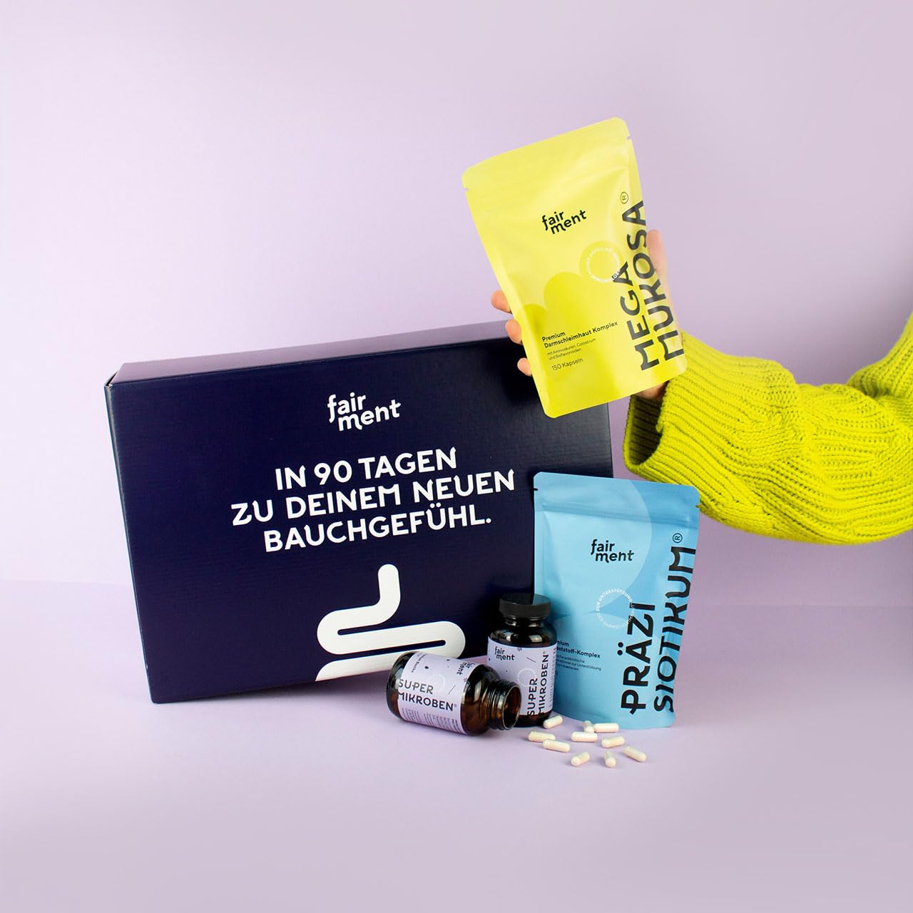 fairment BiomBalance® Kur mit 6x SuperMikroben®, 3x fairment Präzisiotikum® und 1xfairment MegaMukosa®