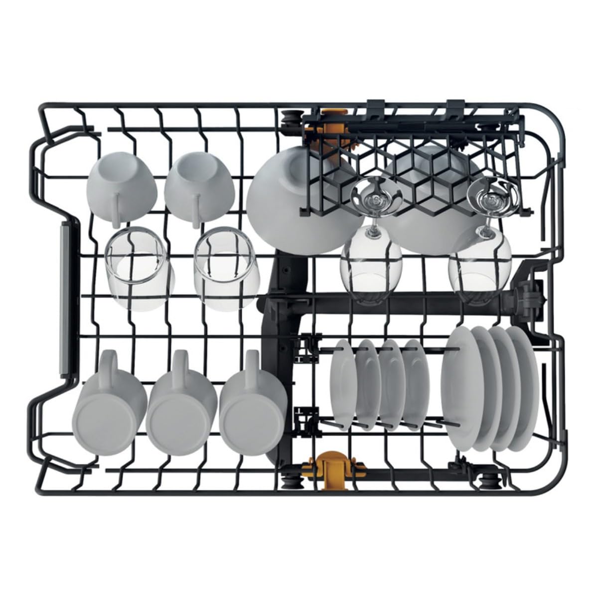 Whirlpool Lave-vaisselle 45 cm, classe B, 10 couverts, troisième panier fixe
