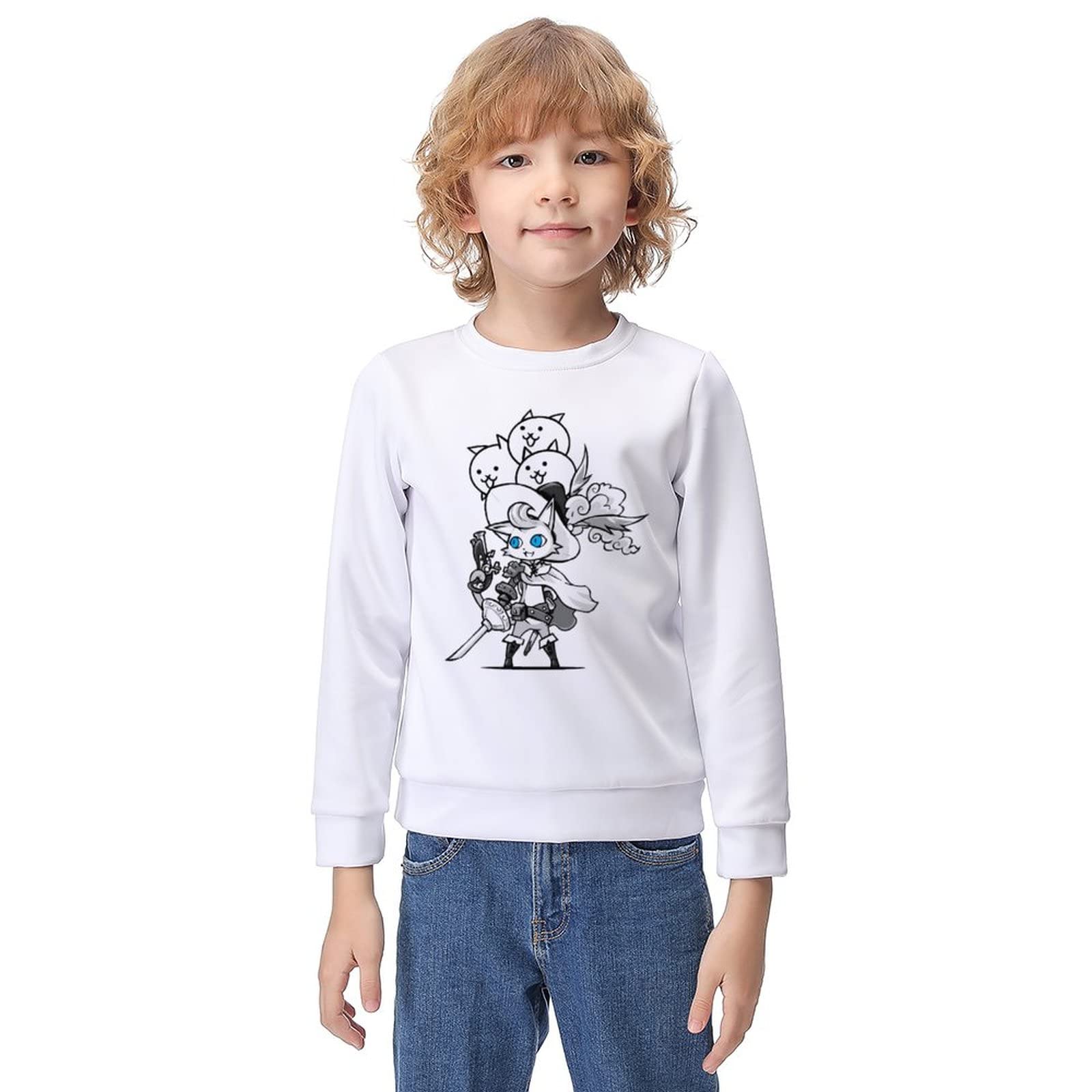 Amazon.co.jp: パーカー キッズ にゃんこ大戦争 長袖 子供服 