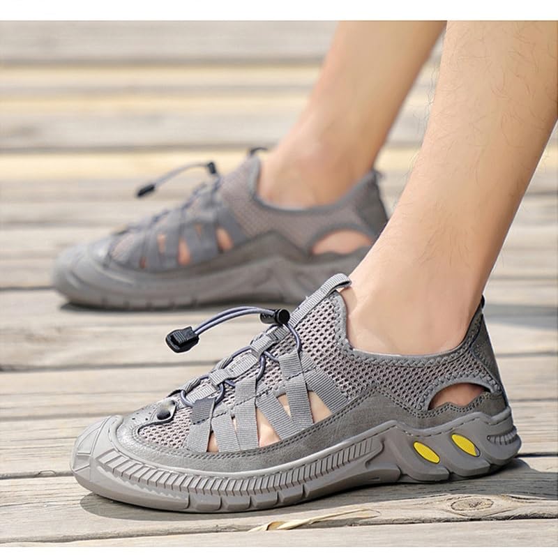 Men Sandals Comfortable Soft Men's Shoes Outdoor Handmade Casual Beach Sandals Wading Sneakers2