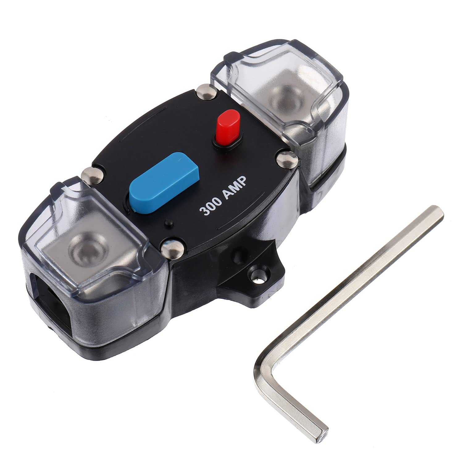 – 300A 12-48 Volt DC Self Recovery Circuit Breaker with Manual Reset Button for Automotive Rv Marine Boat (300Amp)