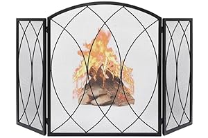 FEED GARDEN 3 Panel Fireplace Screen: Upgrade Your Home Decor and Safety