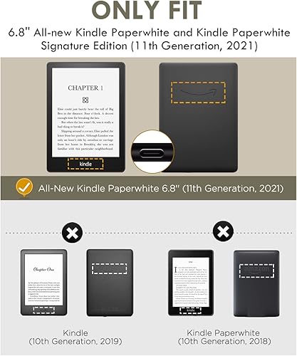 Miniatura 2 de MoKo Funda protectora para Kindle Paperwhite de 68 pulgadas 11 generación 20212022 y Kindle Paperwhite Signature Edition cubierta ligera con