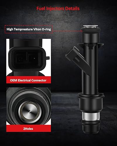 Miniatura 3 de Juego de 6 inyectores de combustible compatibles para 2000-2003 para Ch-evrolet Malibu 2000-2005 para Po-ntiac Montana 2002-2005 para Bu-ick