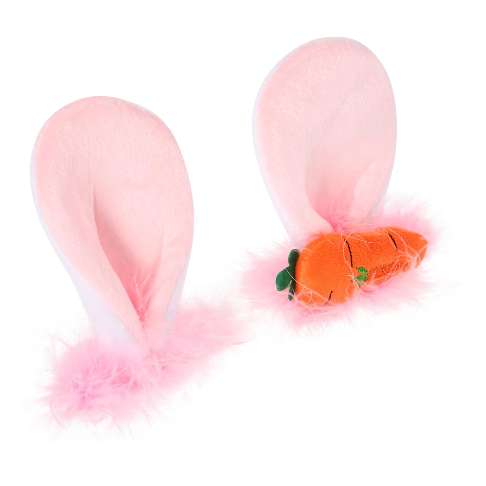 Orejas de conejo para casco peluche mullido desmontable mujer 2 piezas 8