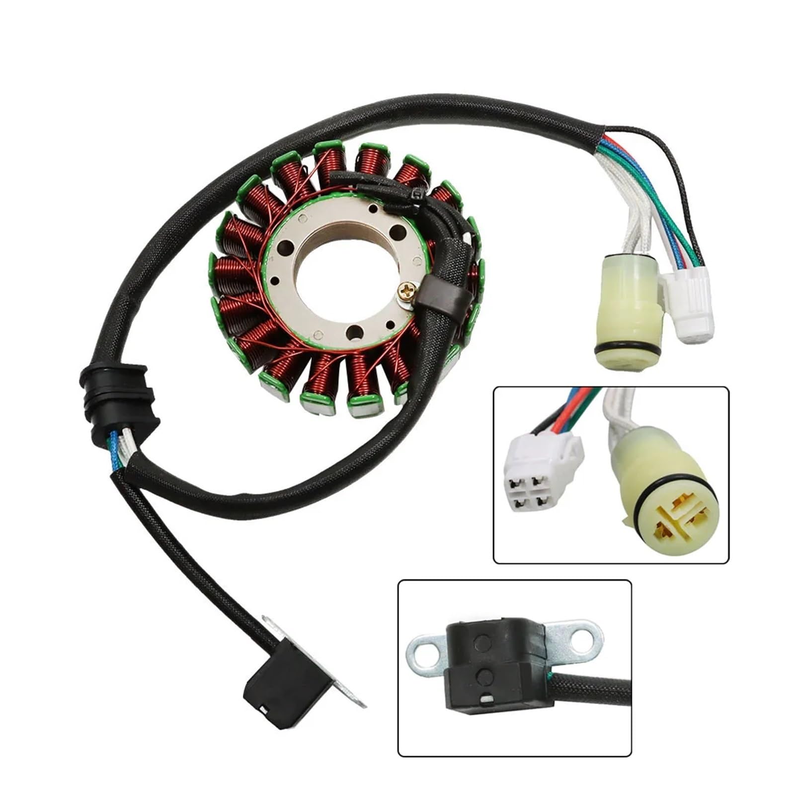 Moto Bobina Accensione Per Raptor 660 YFM660 2001 2002 2003 2004 2005 Statore/Regolatore Raddrizzatore/Bobina Accensione Bobina Accensione Sostituzione