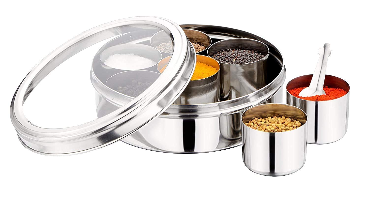 Buy Stainless Steel Masala Dabba Spice Box Storage Container Organiser