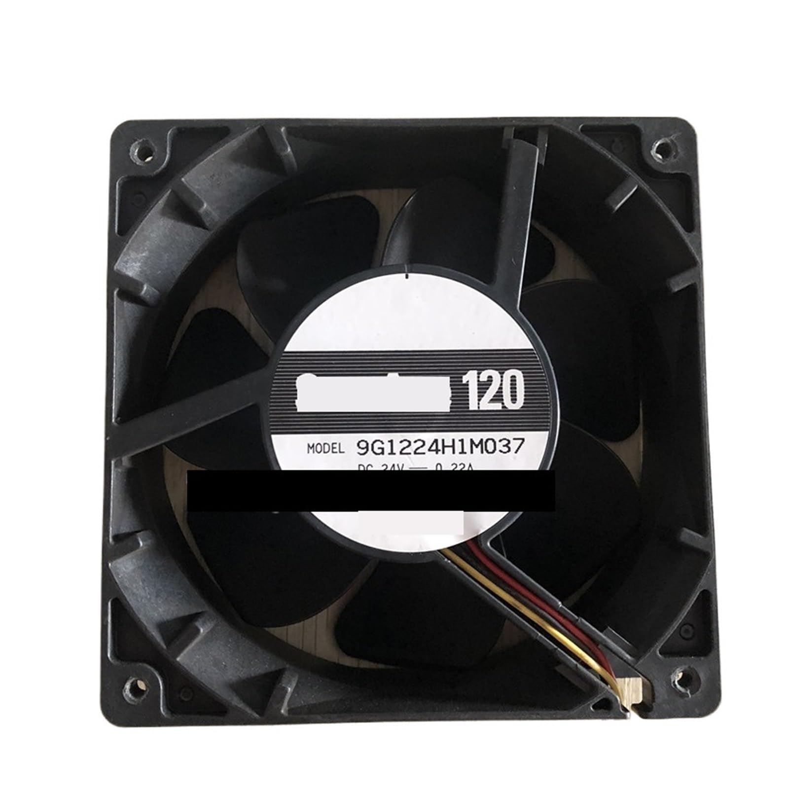 PEQYUACTE 9G1224H1M037 DC 24V 0.22A 120x120x38mm 3-Wire Cooling Fan