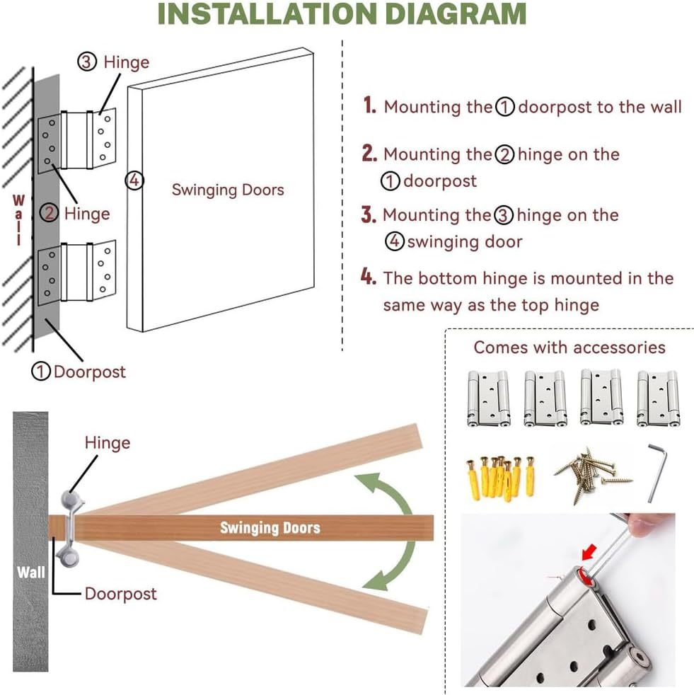 Rustic Cafe Saloon Swinging Doors - Solid Wood Louvered Half Waist Partition, Hinged 70x90cm - White Indoor Entrance Doors for Unique Decor & Space Division