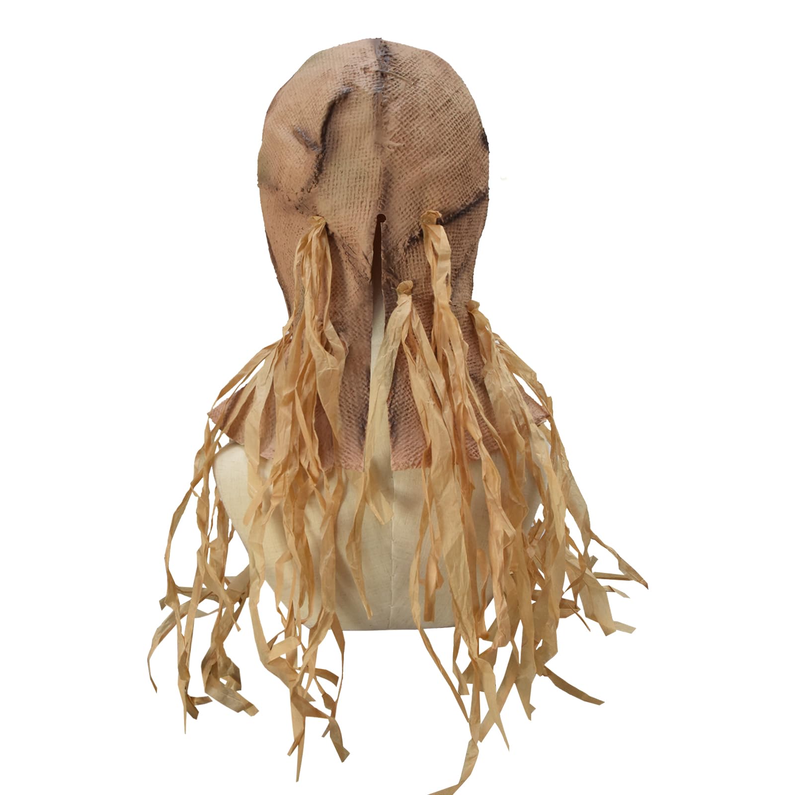 Masque d'épouvantail effrayant en latex pour Halloween
