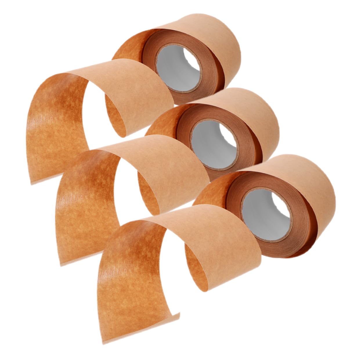 Operitacx 3 Sätze Klebeband Aus Kraftpapier Bildrahmenband Kraft-versandband Paketklebeband Braunes Gummiband Kraft-washi-tape Verpackungsklebeband Aus Papier Light Brown 3 Rollen * 3