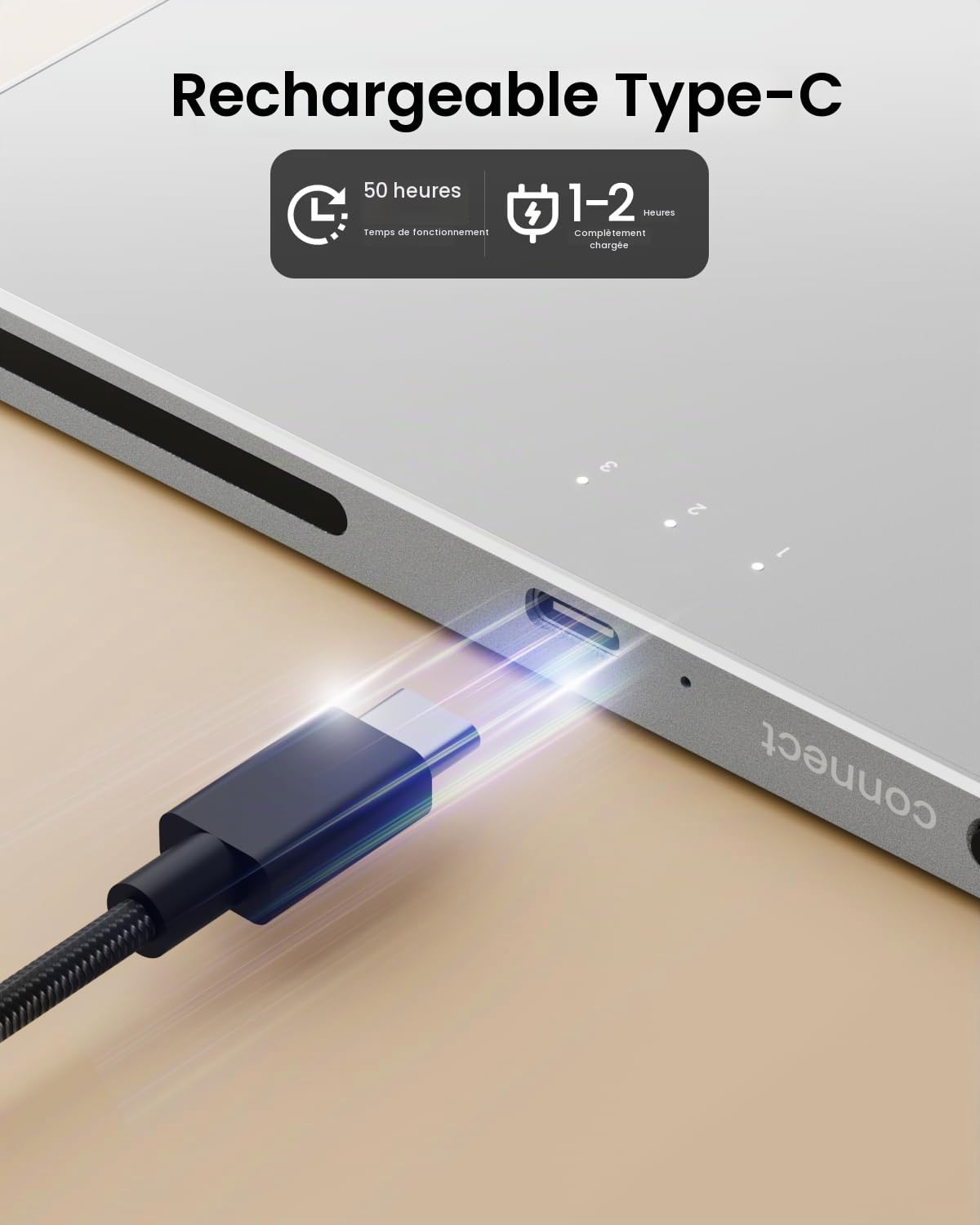 ProtoArc T1 Plus Touchpad : Bluetooth, Surface Multi-Touch, Rechargeable, trackpad Portable de Haute précision pour Windows 11/10 PC, Ordinateur Portable, Notebook, Ordinateur de Bureau
