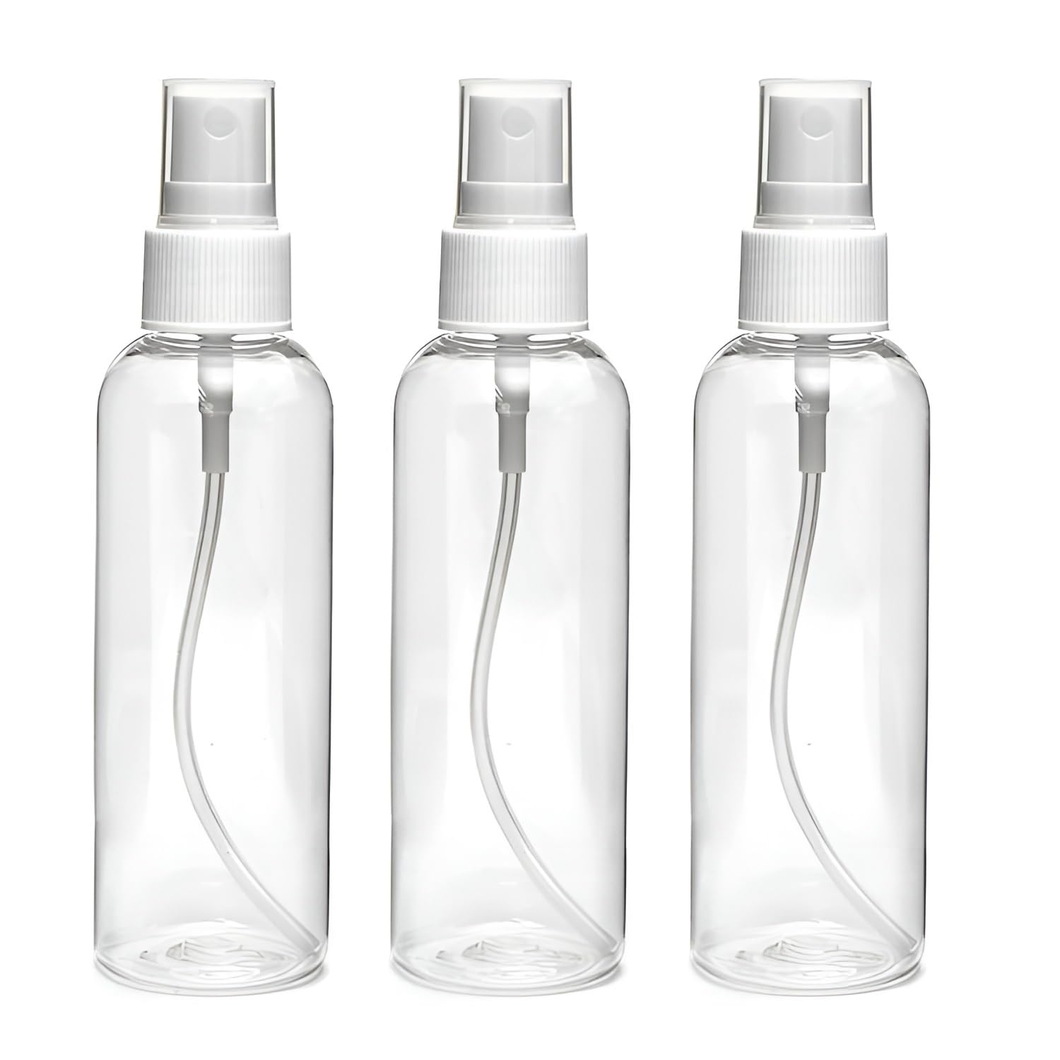 Mishi 100ml Fine Mist Spray Bottle, Refillable Transparent Atomizer, Leakproof Ultra Fine Mist Sprayer for Skincare, Makeup, Sanitizer, Hair Care, Travel Size Portable Bottle, White Color (Pack of 3)-image-38