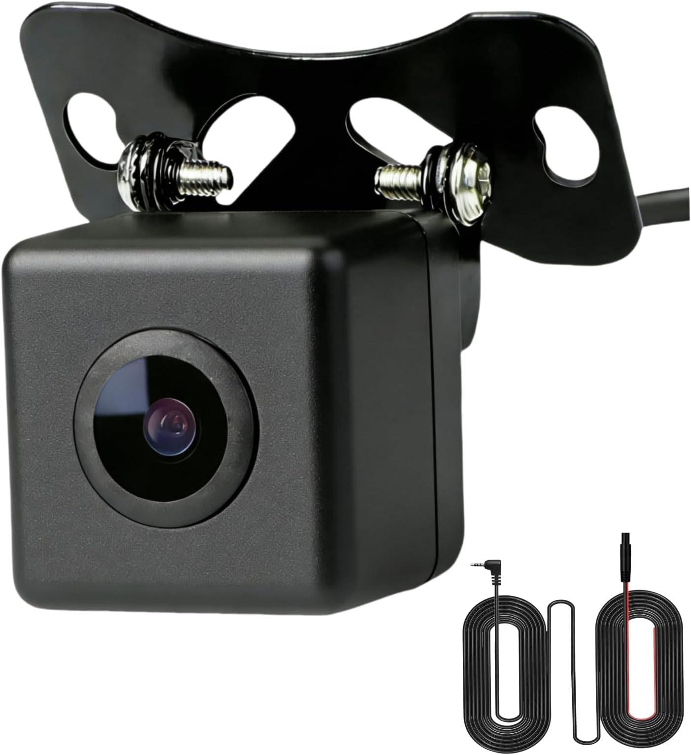 4 Pin Backup Camera for Mirror Dash Cam and Carplay Screen Only Support AHD1080P and 720P, 4 Pin to 2.5mm Jack Vehicle Backup Camera Dash Cam Front/Rear View Camera 23 Ft Male Plug