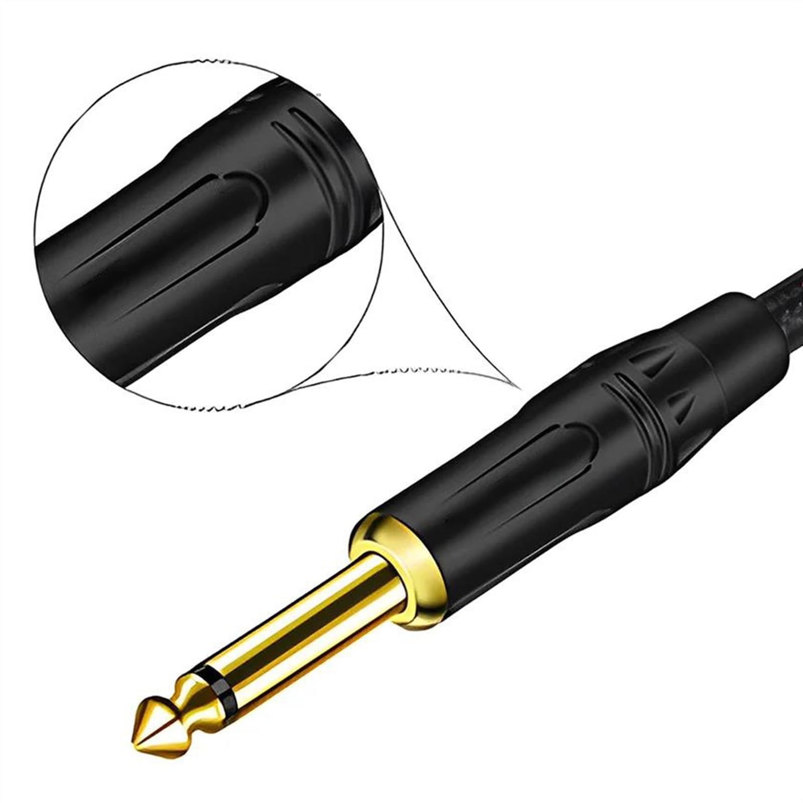 Kabel Audio Do Gitary Kątowy kabel gitarowy 1/4" - profesjonalne kable do gitar elektrycznych i kable wzmacniające (Color : 3, Size : 300cm)