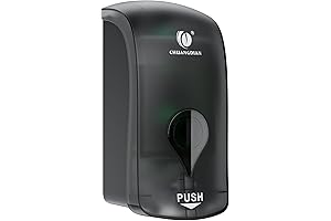 35oz Manual Foam Soap Dispenser - CHUANGDIAN Commercial Refillable Foaming Soap Dispenser-Transparent Black