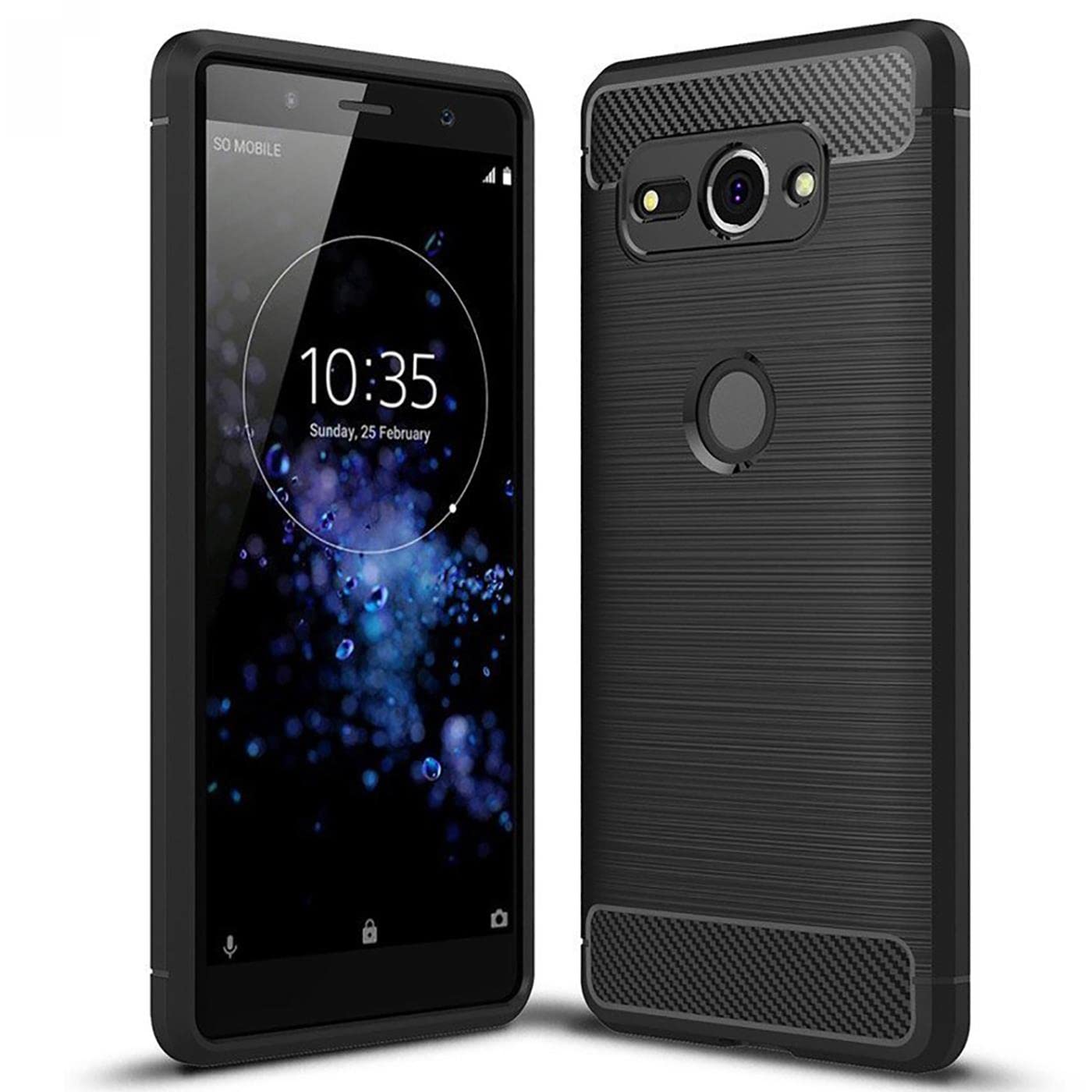 Custodia A Libro In Pelle Con Portafoglio Per Sony Xperia XZ2 – Flip Cover Magnetica Con Slot Carte, Supporto Stand E Interno TPU