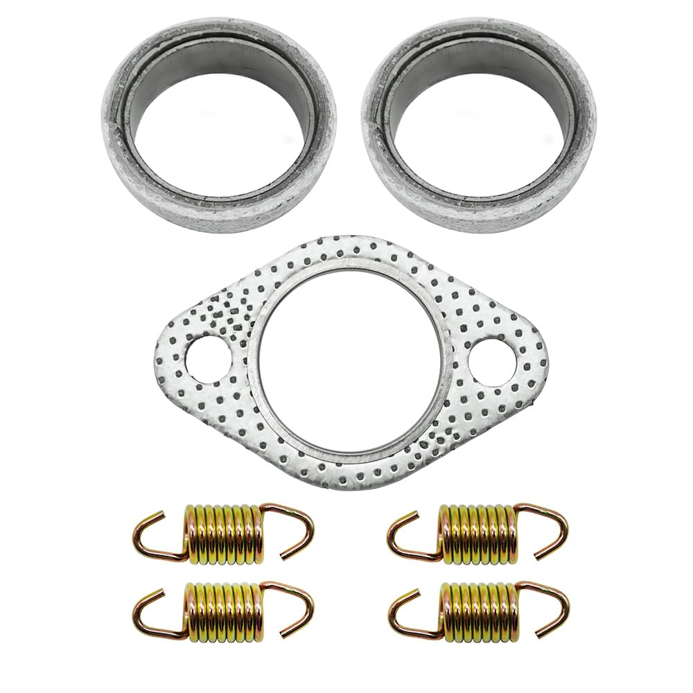 Guarnizione scarico marmitta Kit di ricostruzione molla adatto per Polaris Scrambler 500 Sportsman 400 450 500 2001-2014 Ranger 400 425 500 Hawkeye 400 Worker 500 3085075