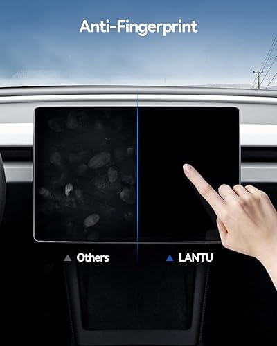 Miniatura 5 de Protector de pantalla mate para Tesla Model Y Juniper 2026 2025 y 2024 2025 Model 3 Highland [sin deslumbramiento, sin huellas dactilares],