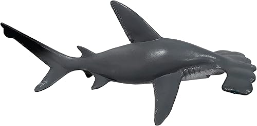 Deluxebase Mini réplica de aventuras de animales  tiburón cabeza de martillo de tamaño pequeño realista que es un juguete ideal de animales de la disponible en Yaxa Colombia